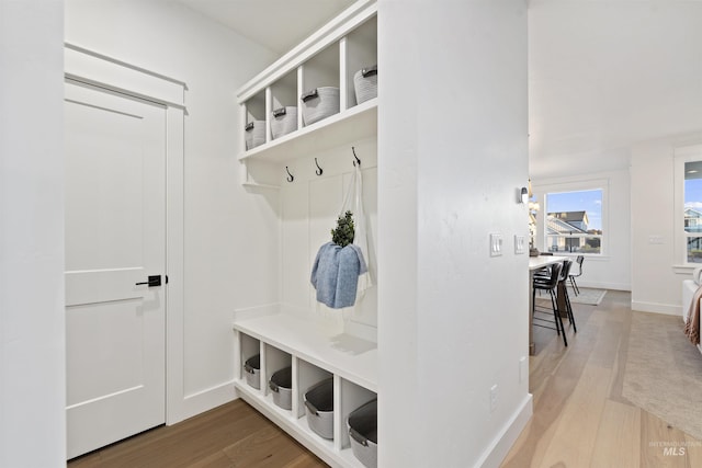 7766 W Daybreak Run Ct, Meridian, ID 83646 - mudroom featuring wood finished floors