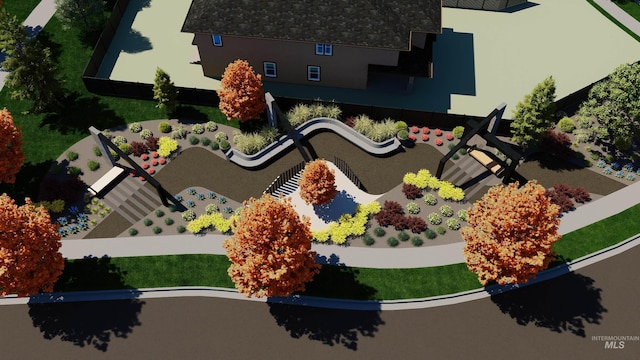 7766 W Daybreak Run Ct, Meridian, ID 83646 - aerial view of property and surrounding area