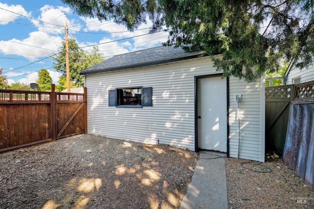 view of outbuilding