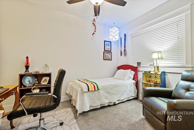 3931 N Park Crossing Ave, Meridian, ID 83646 - carpeted bedroom with ceiling fan
