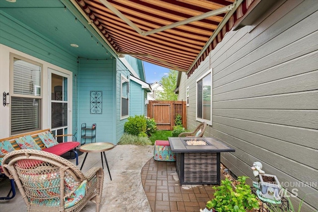 3931 N Park Crossing Ave, Meridian, ID 83646 - view of patio with a fire pit