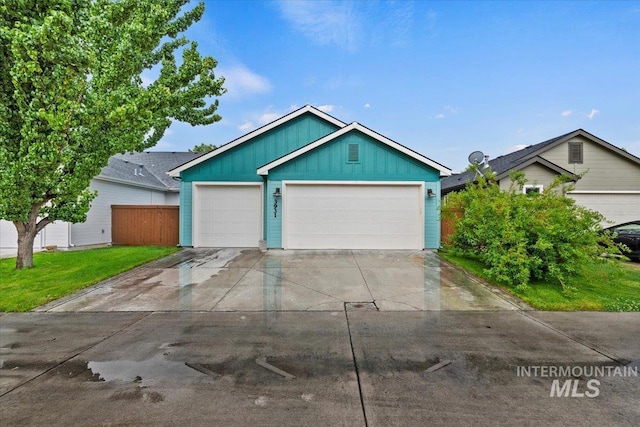 3931 N Park Crossing Ave, Meridian, ID 83646 - ranch-style home featuring board and batten siding and concrete driveway