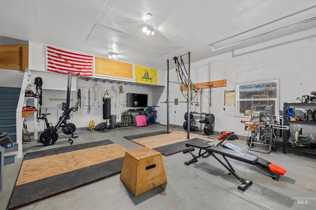 view of workout area