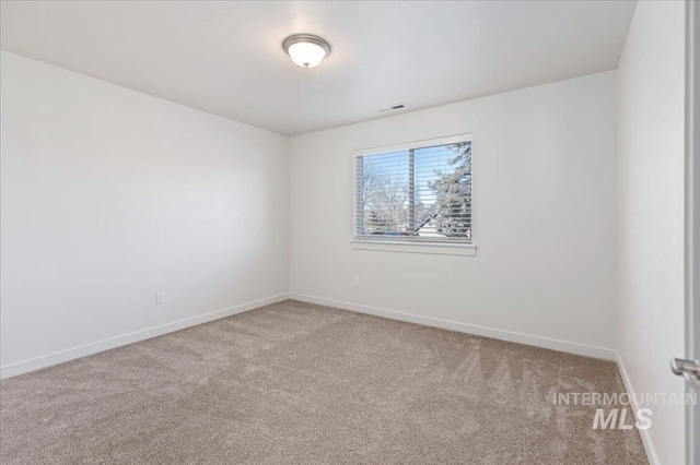 view of carpeted empty room