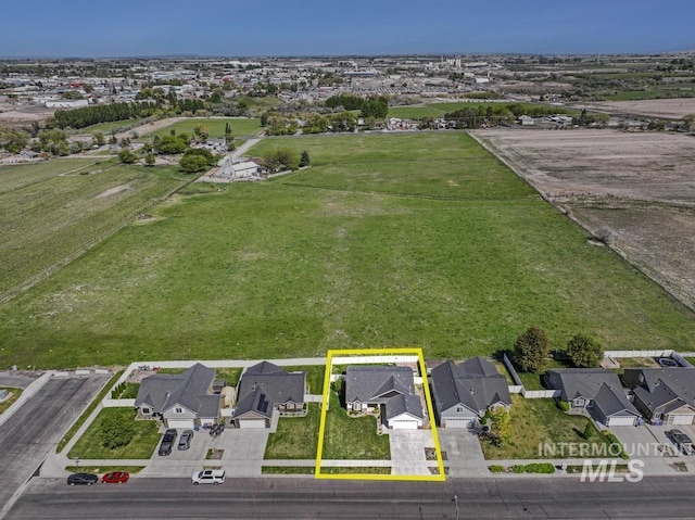 741 Gregory Way, Twin Falls, ID 83301 - aerial view of residential area with property parcel outlined