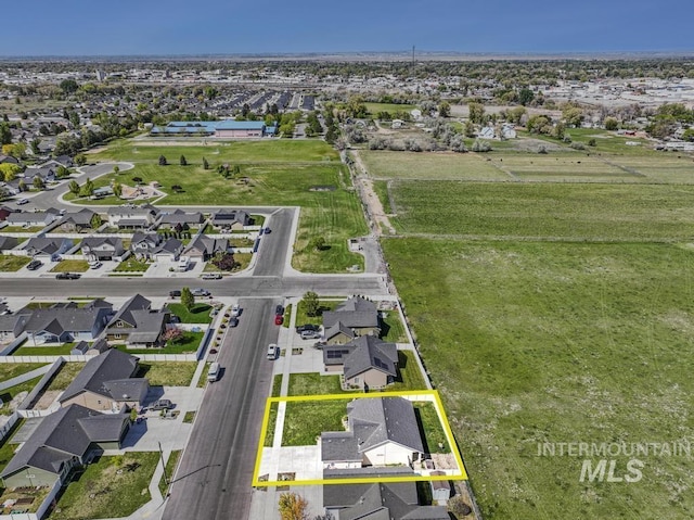 741 Gregory Way, Twin Falls, ID 83301 - aerial view of residential area featuring property boundaries highlighted