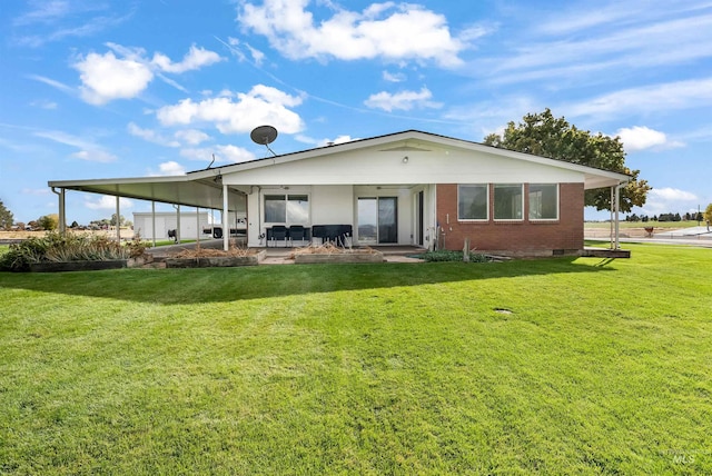 18822 Chicken Dinner Rd, Caldwell, ID 83607 - rear view of house featuring a yard