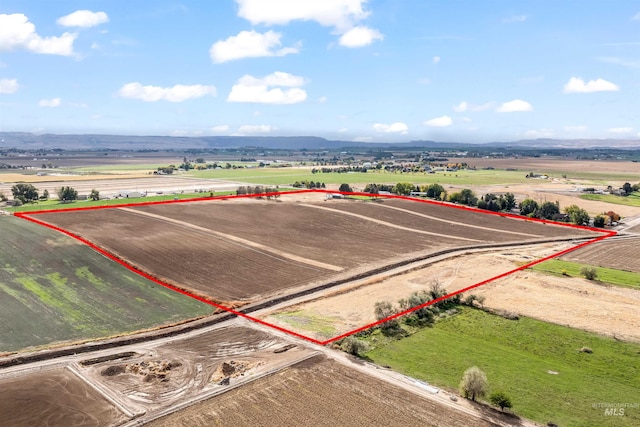 18822 Chicken Dinner Rd, Caldwell, ID 83607 - bird's eye view featuring a rural view and a mountain view
