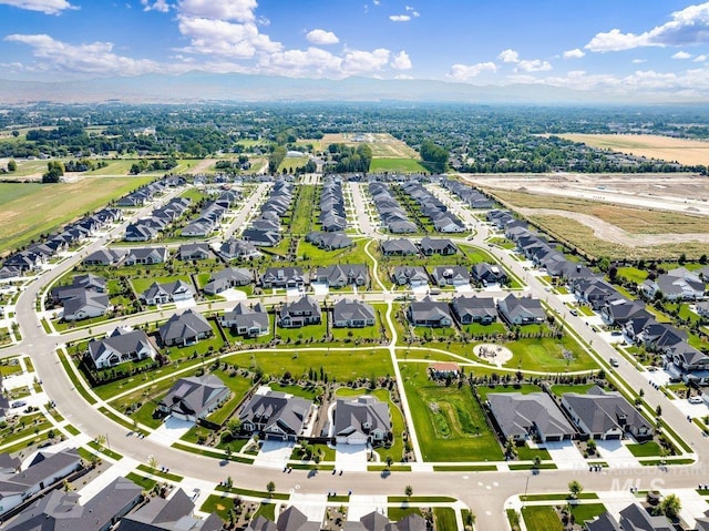 aerial view featuring a residential view