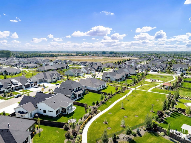 drone / aerial view featuring a residential view