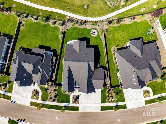 bird's eye view featuring a residential view