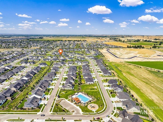 birds eye view of property featuring a residential view