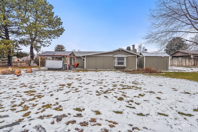 15201 Christopher, Caldwell, ID 83607 - ranch-style home featuring a jacuzzi and a chimney