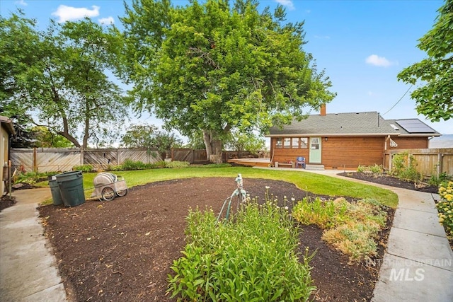 4523 N Mountain View Dr, Boise, ID 83704 - fenced backyard featuring entry steps