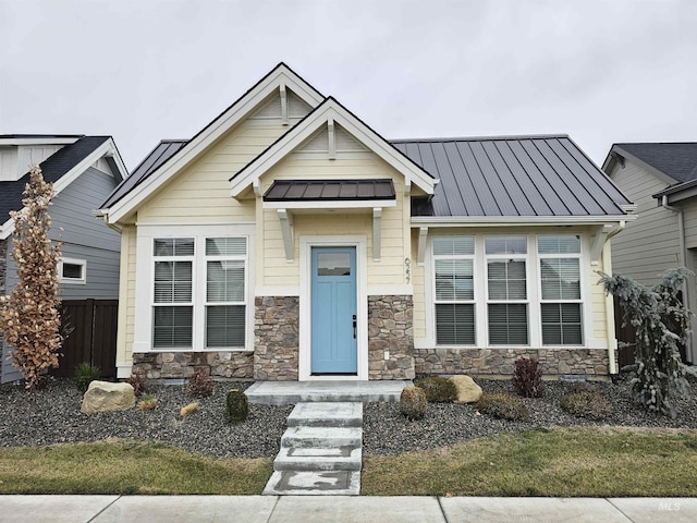 view of craftsman inspired home