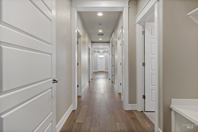 6257 N Vicenza Ln, Meridian, ID 83646 - hallway with wood-type flooring