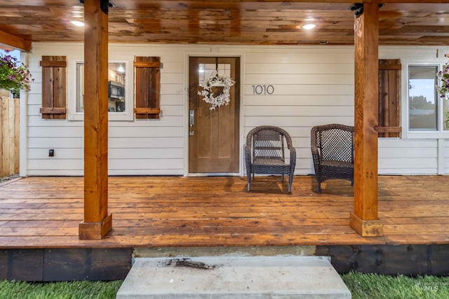 1010 E Main St, Weiser, ID 83672 - entrance to property featuring a deck