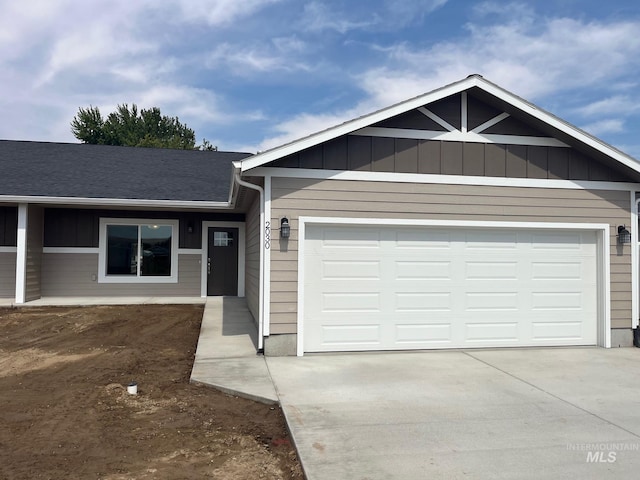 ranch-style house with a garage