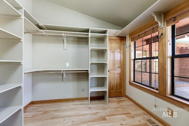 8315 Elk Ridge Ln, Middleton, ID 83644 - spacious closet with wood finished floors and vaulted ceiling