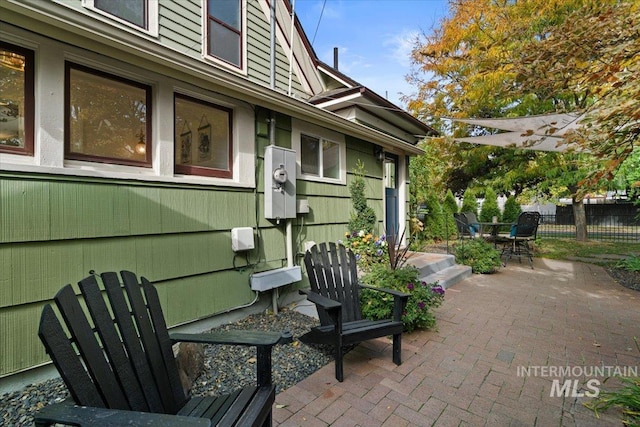 view of patio / terrace with fence