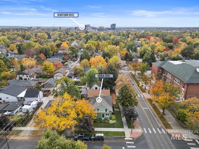 drone / aerial view featuring a residential view