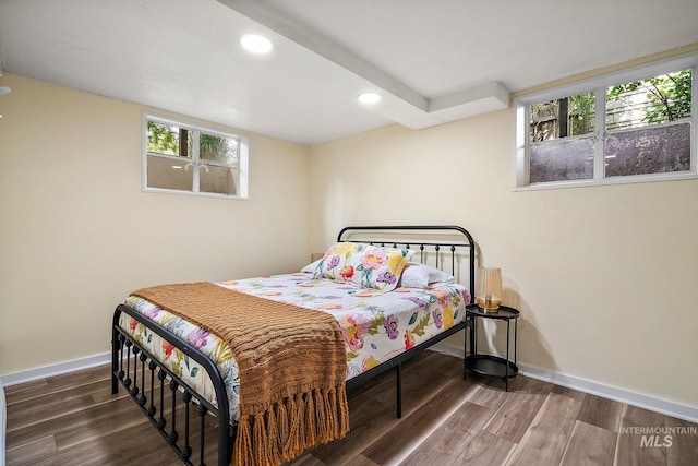 920 W Fort St, Boise, ID 83702 - bedroom with recessed lighting, baseboards, and wood finished floors