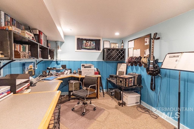 702 S Opal St, Boise, ID 83705 - carpeted office space featuring wainscoting and recessed lighting