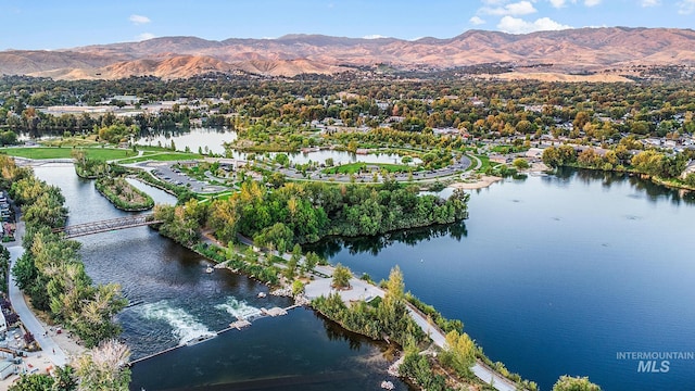 3480 N Prospect Ln, Garden City, ID 83714 - drone / aerial view with a water and mountain view