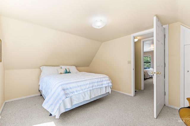 995 Cedar Crest Dr, Mccall, ID 83638 - bedroom featuring carpet, vaulted ceiling, and baseboards