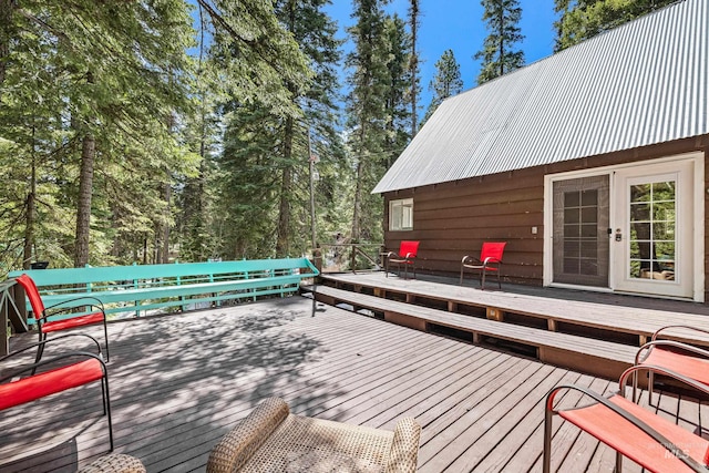 995 Cedar Crest Dr, Mccall, ID 83638 - view of wooden terrace