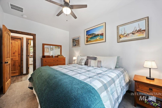 1010 N Hidden Pine Rd, Pine, ID 83647 - bedroom featuring light wood-style floors and a ceiling fan