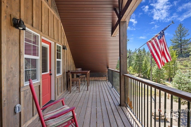 1010 N Hidden Pine Rd, Pine, ID 83647 - view of wooden terrace