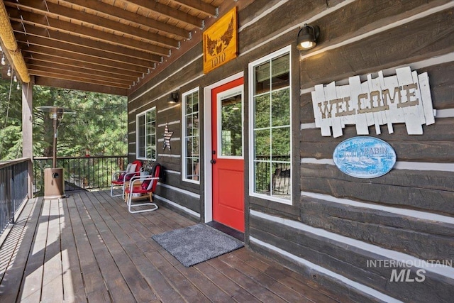 1010 N Hidden Pine Rd, Pine, ID 83647 - deck with a porch