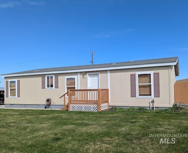 3075 Galey St, Weiser, ID 83672 - back of house with a lawn