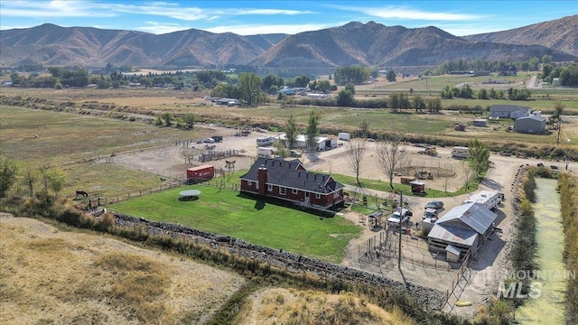 3976 Ranch Ln, Emmett, ID 83617 - bird's eye view with a rural view and a mountain view