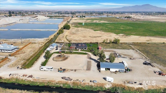 3976 Ranch Ln, Emmett, ID 83617 - birds eye view of property featuring a water and mountain view and a rural view