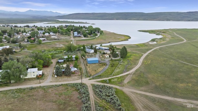 104 Poverty Ln, West Magic, ID 83352 - aerial overview of property's location with a water and mountain view