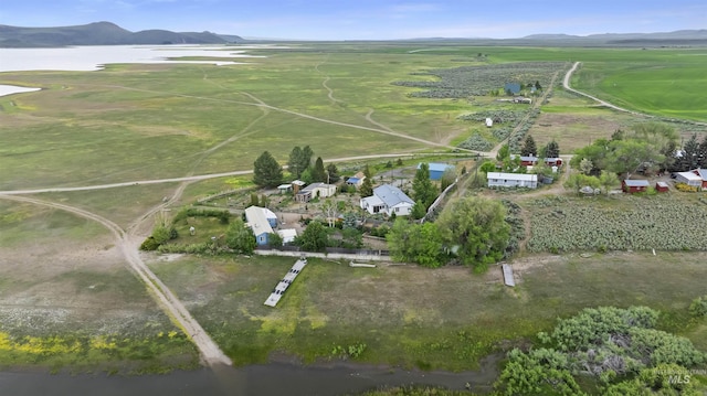 104 Poverty Ln, West Magic, ID 83352 - aerial overview of property's location featuring rural landscape and a mountain backdrop