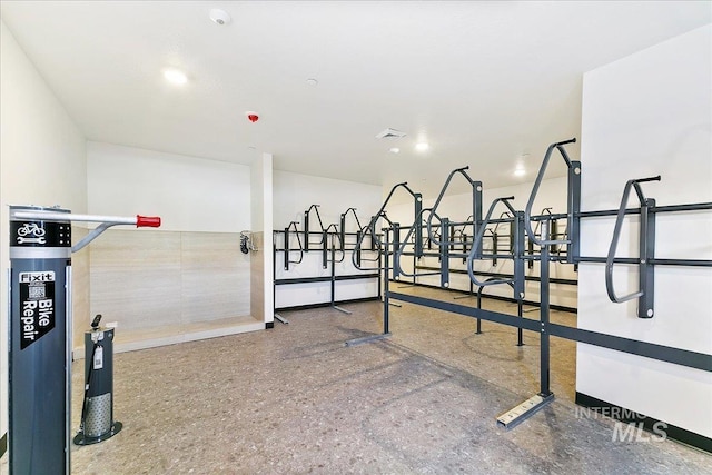 view of workout area