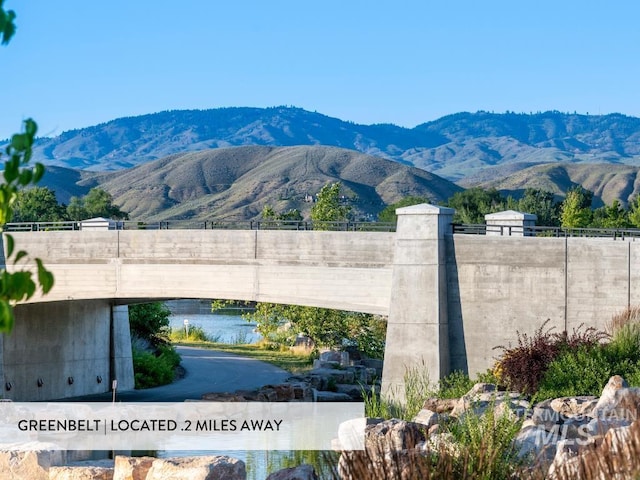 property view of mountains with a water view