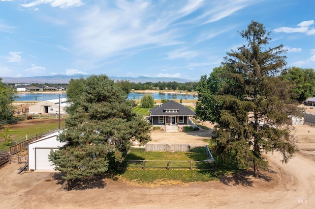 894 Main St, Star, ID 83669 - aerial view of property and surrounding area featuring a water and mountain view