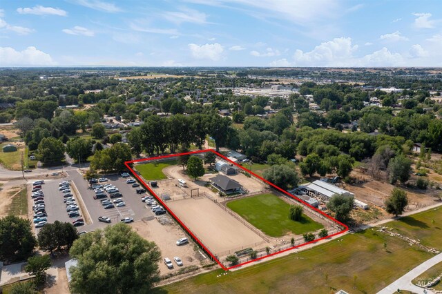 894 Main St, Star, ID 83669 - aerial view of property and surrounding area with property parcel outlined
