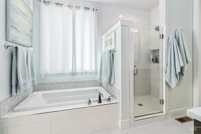 5916 S Wayland Way, Meridian, ID 83642 - full bathroom with a stall shower and a bath
