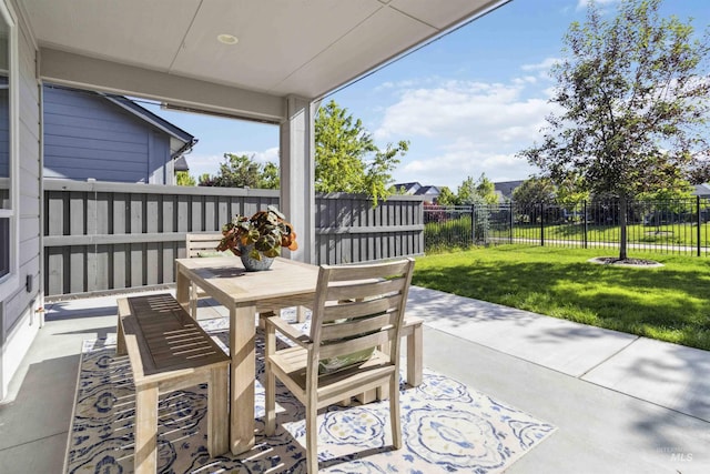 5916 S Wayland Way, Meridian, ID 83642 - view of patio / terrace with outdoor dining space