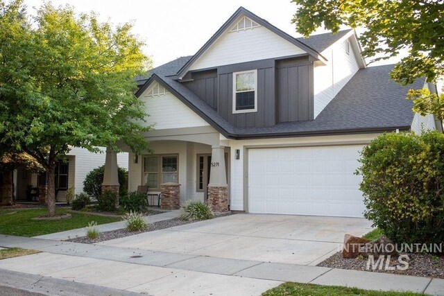 view of craftsman inspired home