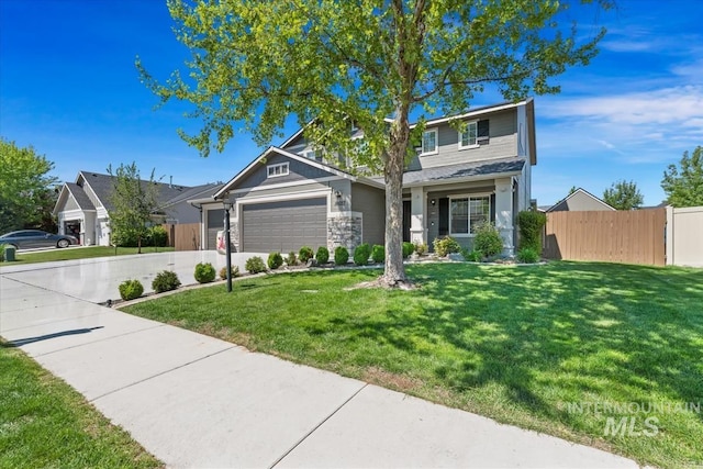 view of front of home with an attached garage and driveway