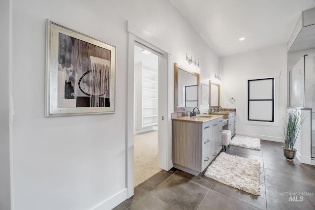 1580 Clear Creek Loop, Twin Falls, ID 83301 - full bath with vanity, baseboards, and recessed lighting