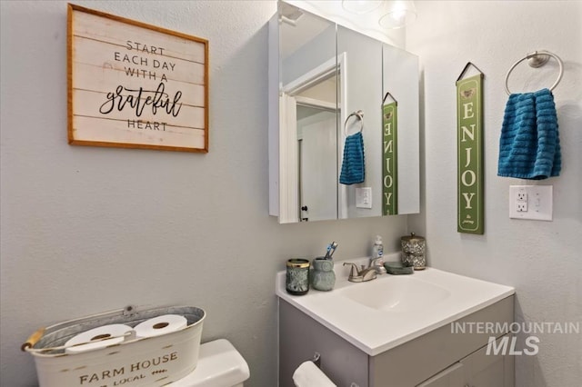 half bath with vanity