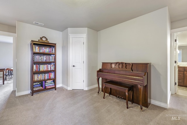 4049 Quail Ridge Dr, Kimberly, ID 83341 - living area featuring visible vents, baseboards, and light colored carpet
