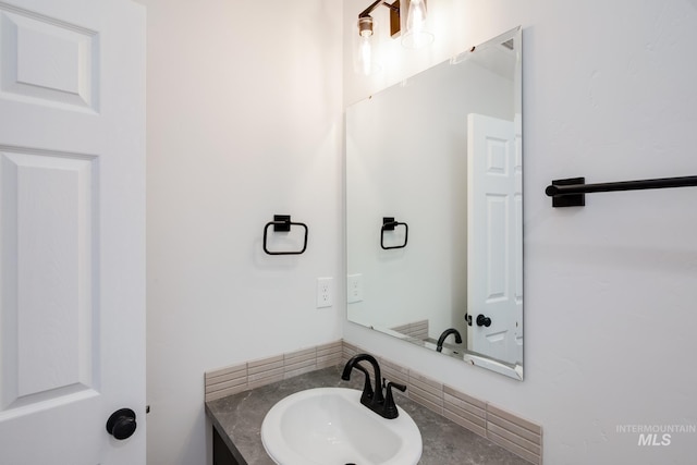 bathroom featuring vanity